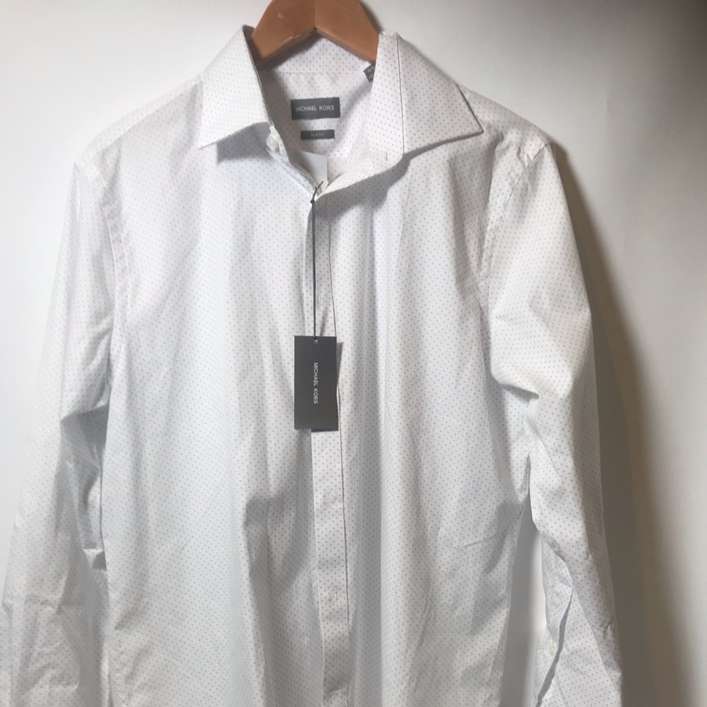 Michael Kors  Men Slim Fit Dress Shirt